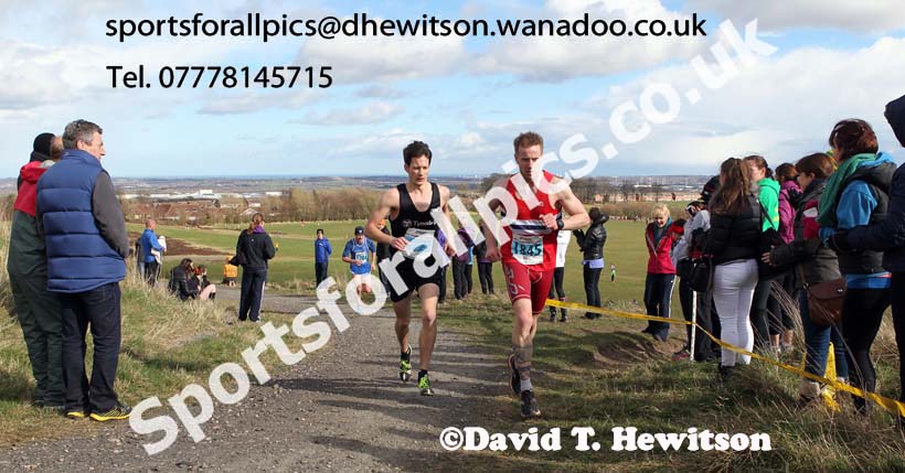 Robert Foster (Tynedale) and Graham Crammond (NSP) during the senior mens NEHL Wrekenton, Gateshead. 2014 NEH, Wrekenton. Photo: David T. Hewitson/Sports for All Pics